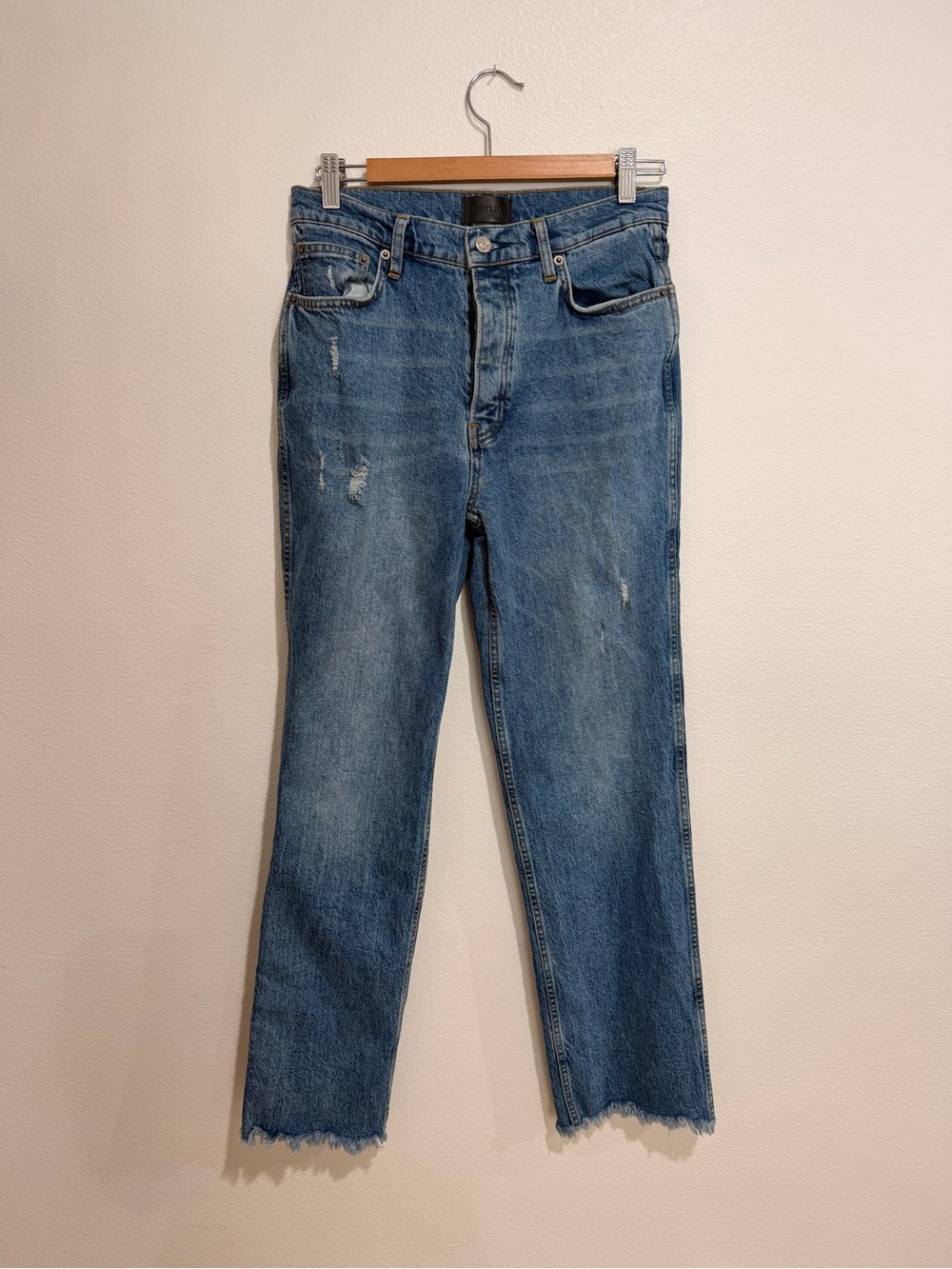 DSTLD Relaxed  Straight Fit Distressed Jeans 27